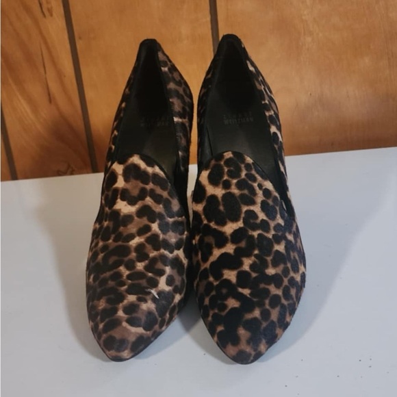 Stuart Weitzman Shoes - Stuart Weitzman Women’s Leopard Calf Hair Uprise Loafer Pumps EUC**